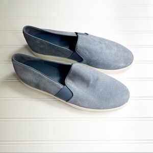 Vince 9.5 Suede Indigo Blair Slip On Sneakers